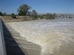 Water pouring into Lake Menindee. It's the first time many of the lakes have filled in ten years (though Lake Menindee itself is usually kept at a reasonable level.) 18/4/2010.