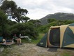 Our campsite at Tidal River, Wilson's Promontory. Mt Oberon in the background.