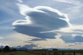 Weird-looking lenticular clouds as we drove towards Mt Cook.  27th April, 2013