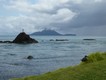 The lady on the rock and Whale Island ( Moutohora) at Whakatane. 7/3/19