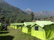 Permanent World Expeditions campsite at Ghat.