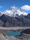 Everest, Nuptse and Lhotse from the Renjo La (5360 metres).