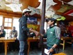 Giving tips to the crew on the last day of trekking.