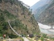 Suspension bridge over tributary of Buri Gandaki, 13/11/09.
