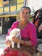 Nepali lady and cute puppy, 27/11/09.