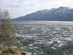 We were amazed to see partially frozen lakes on the way across towards the fjords. (Near Va) Little did we know... 7th May 2011