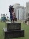 Paddington Bear statue in foggy Miraflores, Lima. Paddington came from "darkest Peru", as you may recall. 23/05/19