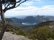 Wineglass Bay as viewed on the long descent.
