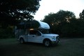 Our Truck camper, which we picked up and dropped off near San Francisco. First night!