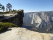 Taft Point. A tiny railing right at the edge of the highest point, but plenty of opportunity to get perilously close to the edge!