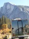 Our truck and its rear decal, featuring Yosemite Valley and Half Dome.